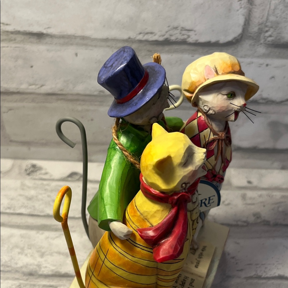 Caroling Cats Jim Shore Colorful Cat Trio Figurine Christmas holiday winter - Picture 5 of 12